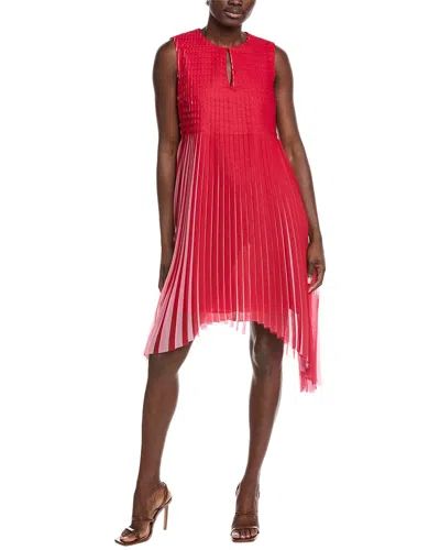 Akris Sleeveless Mini Dress In Red