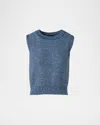 Akris Sleeveless Sequined Crewneck Top