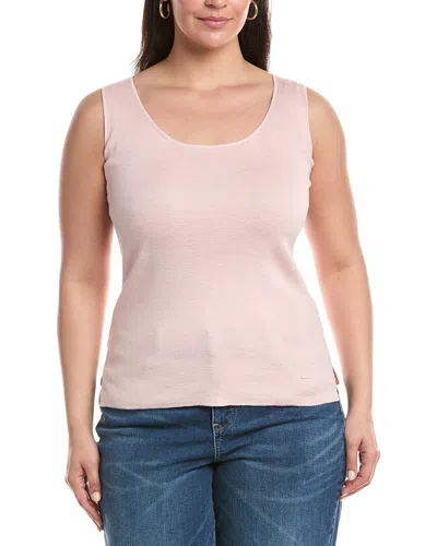 Akris Sleeveless Silk & Linen-blend Top In Gray