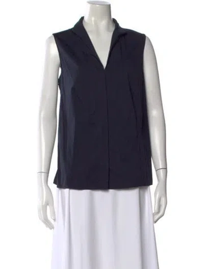 Pre-owned Akris Sleeveless Top In Blue
