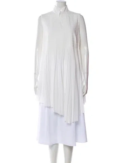 Pre-owned Akris Sleeveless Tunic W/ Tags In White