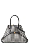 AKRIS AKRIS SMALL AI WOVEN LEATHER SHOULDER BAG