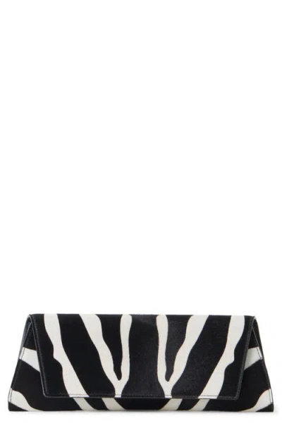 Akris Small Anouk Animal Stripe Genuine Calf Hair East/west Clutch In Multi