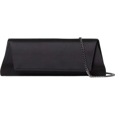 Akris Small Anouk East/west Silk Satin Clutch In 009 Black