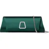 Akris Anouk Small Satin Clutch Bag In 505 Jade
