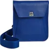 Akris Small Anouk Leather Crossbody Bag In Blue