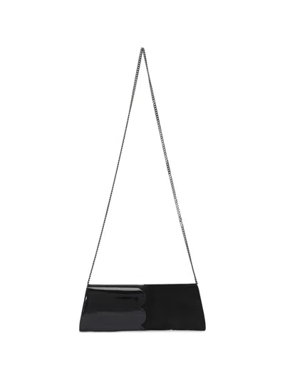 Akris Small Anouk Trapezoid Clutch Bag In Black