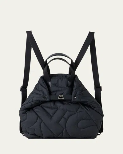 Akris Small Quilted Nylon Backpack In Black