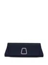 Akris Small Trapezoid Clutch In Blau