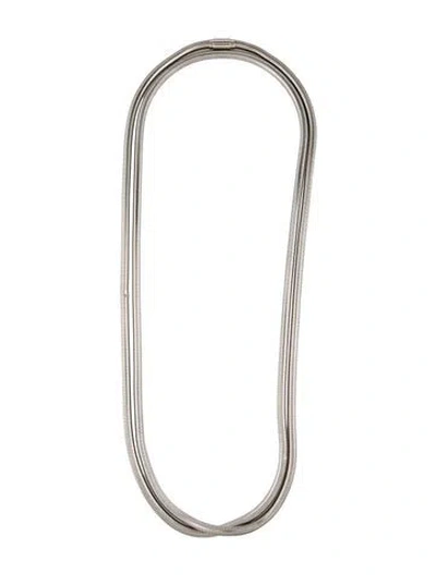 Pre-owned Akris Snake Chain Necklace, 72" In Multi