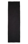 Akris Crystal Embellished Cashmere-silk Scarf In Black