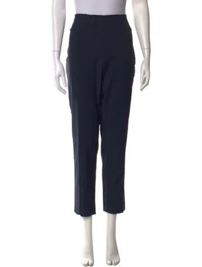 Pre-owned Akris Straight Leg Pants In Black