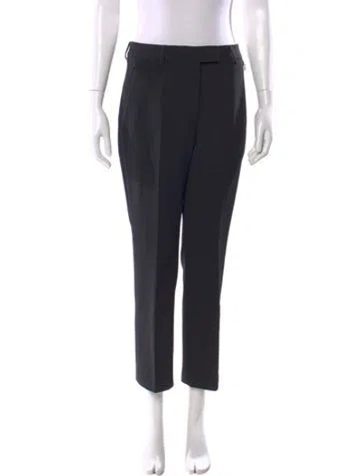 Pre-owned Akris Straight Leg Pants In Black