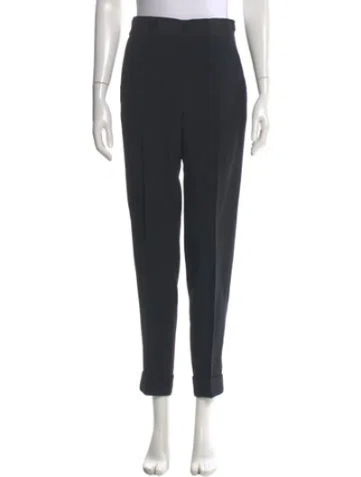 Pre-owned Akris Straight Leg Pants In Black