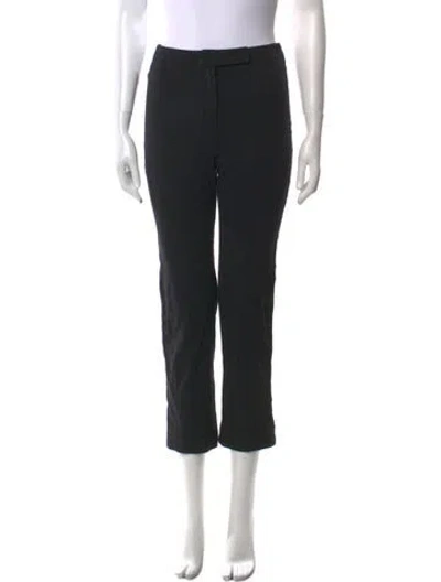 Pre-owned Akris Straight Leg Pants In Black