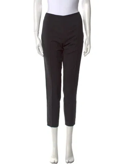 Pre-owned Akris Straight Leg Pants In Black