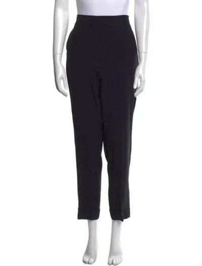 Pre-owned Akris Straight Leg Pants In Black