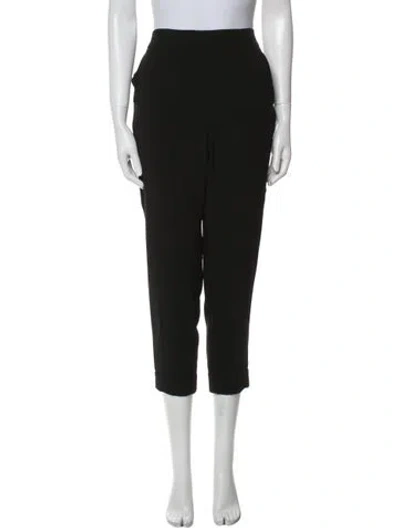 Pre-owned Akris Straight Leg Pants In Black