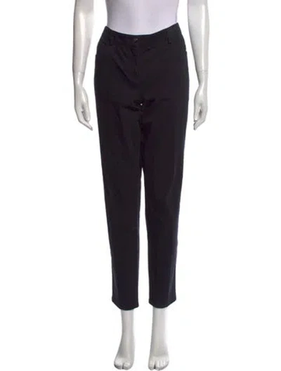 Pre-owned Akris Straight Leg Pants In Black