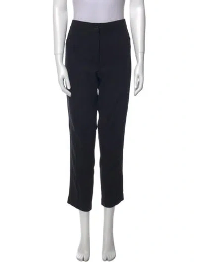 Pre-owned Akris Straight Leg Pants In Black