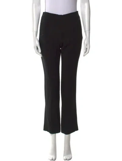 Pre-owned Akris Straight Leg Pants In Black