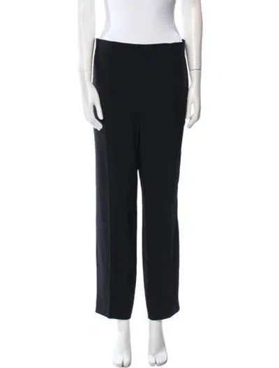 Pre-owned Akris Straight Leg Pants In Black