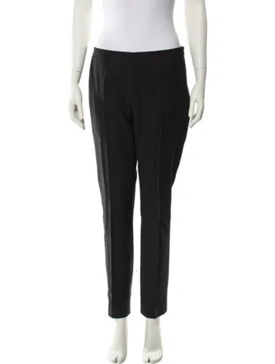 Pre-owned Akris Straight Leg Pants In Black