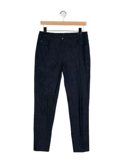 Pre-owned Akris Straight Leg Pants In Black