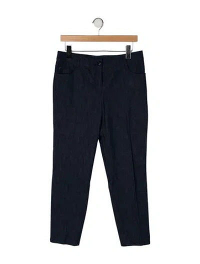 Pre-owned Akris Straight Leg Pants In Black