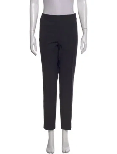 Pre-owned Akris Straight Leg Pants In Black