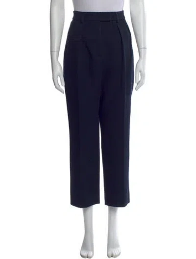 Pre-owned Akris Straight Leg Pants In Black