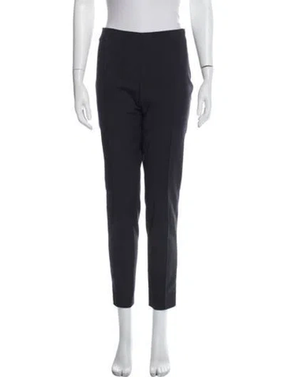 Pre-owned Akris Straight Leg Pants In Black