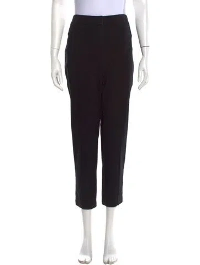 Pre-owned Akris Straight Leg Pants In Black
