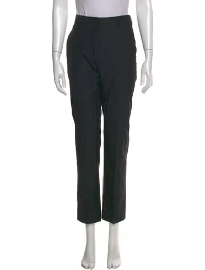 Pre-owned Akris Straight Leg Pants In Black
