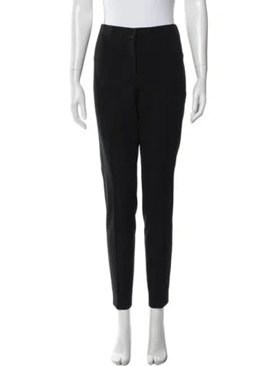 Pre-owned Akris Straight Leg Pants In Black