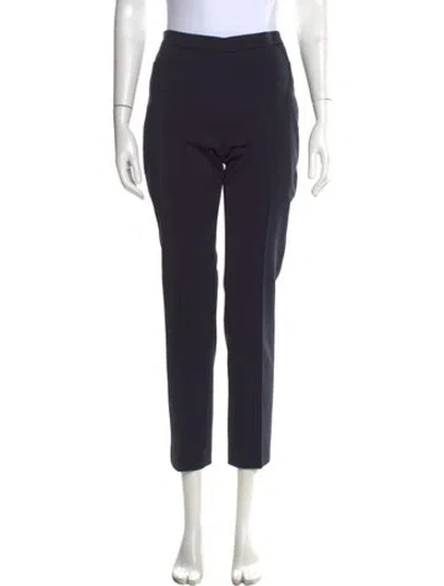 Pre-owned Akris Straight Leg Pants In Black