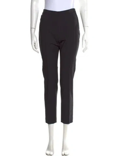 Pre-owned Akris Straight Leg Pants In Black