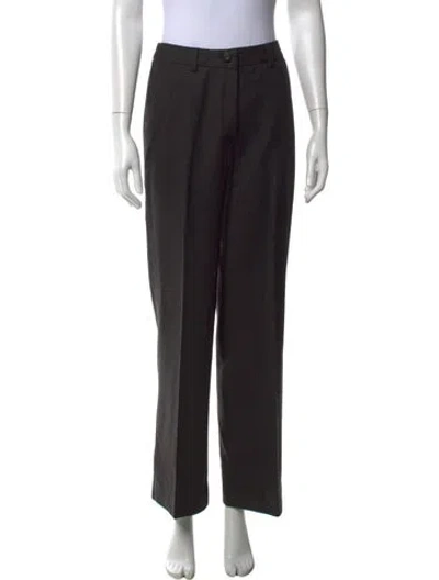 Pre-owned Akris Straight Leg Pants In Black