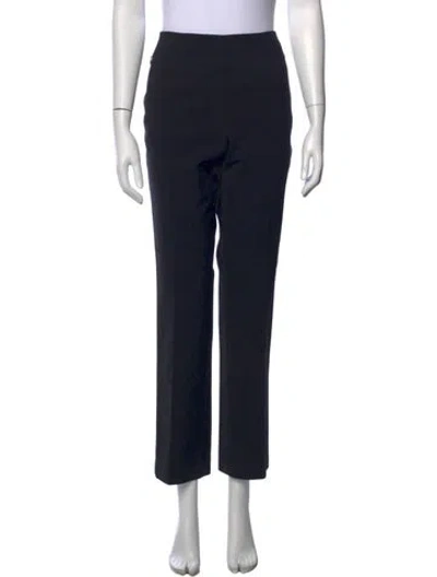 Pre-owned Akris Straight Leg Pants In Black