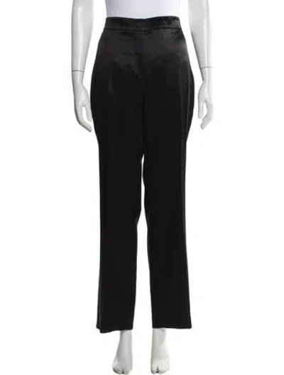 Pre-owned Akris Straight Leg Pants In Black