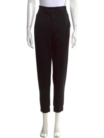Pre-owned Akris Straight Leg Pants In Black