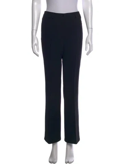 Pre-owned Akris Straight Leg Pants In Black
