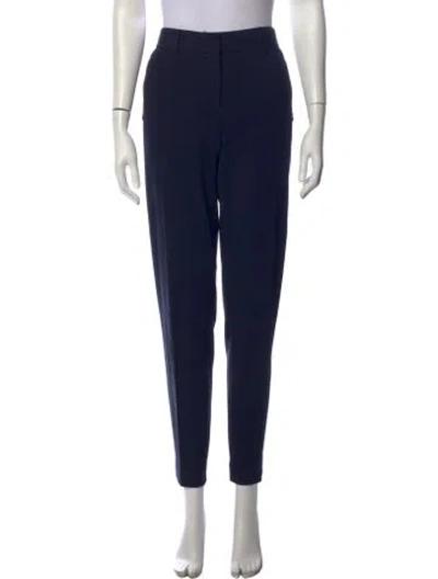 Pre-owned Akris Straight Leg Pants In Black