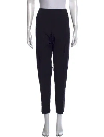 Pre-owned Akris Straight Leg Pants In Black