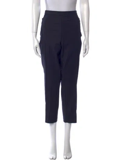 Pre-owned Akris Straight Leg Pants In Blue