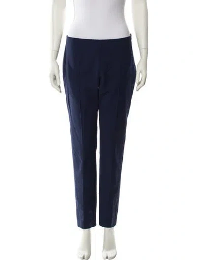 Pre-owned Akris Straight Leg Pants In Blue