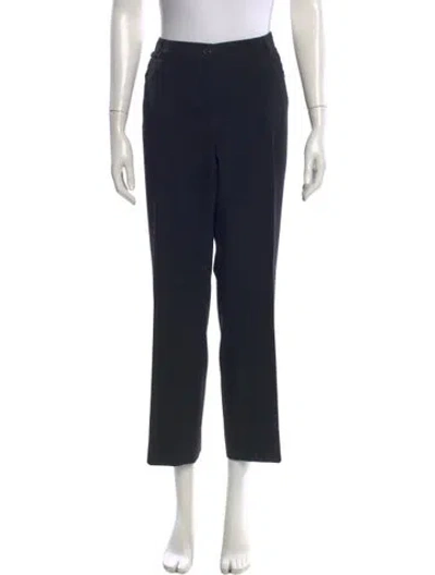 Pre-owned Akris Straight Leg Pants In Blue