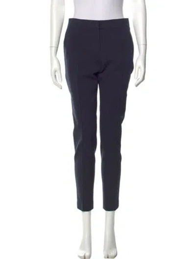 Pre-owned Akris Straight Leg Pants In Blue