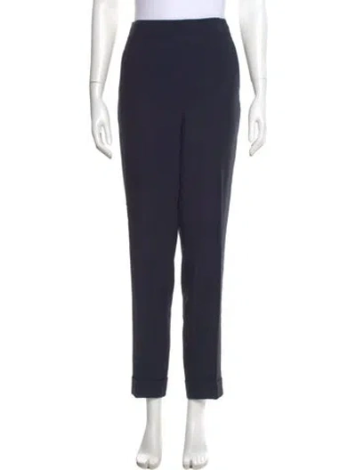 Pre-owned Akris Straight Leg Pants In Blue