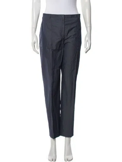 Pre-owned Akris Straight Leg Pants In Blue
